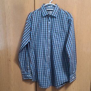 Peter Millar Seaside Finish Dress Shirt - Large